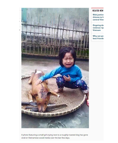 女童肉摊认出遭<em>屠宰</em>爱犬痛哭 台湾网友:残忍_