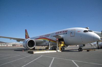 波音787梦想飞机亮相大连