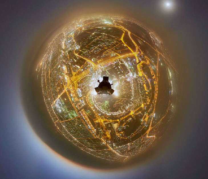 拍摄360度迪拜美景