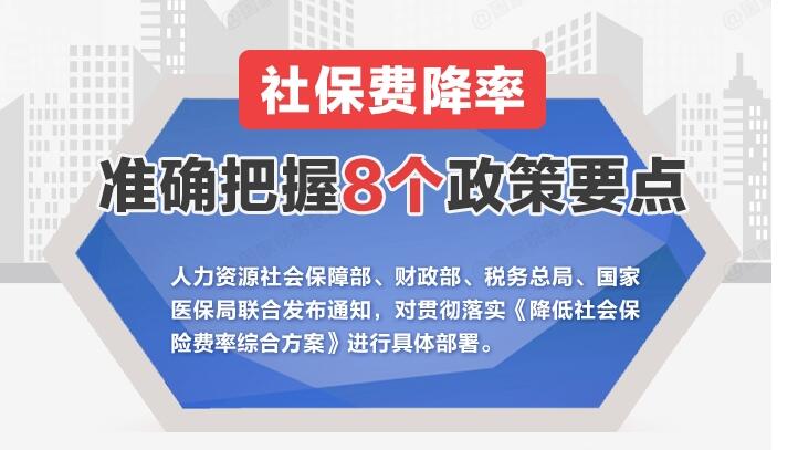 5月起社保費降率！一圖了解8個政策要點