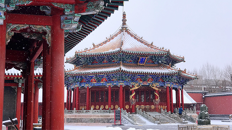 白雪、紅墻、黛瓦 沈陽故宮雪景圖上新!
