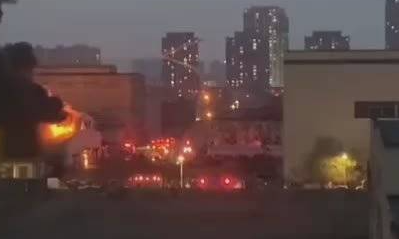 【视频】突发！沈阳一物流园厂房起火 暂无人员伤亡