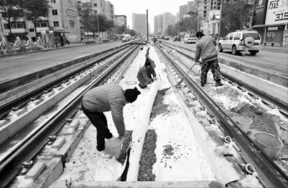 浑南有轨电车20日前完成铺轨