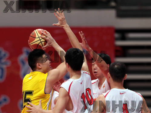 篮球——男子成年组5-8排名赛：解放军胜湖北